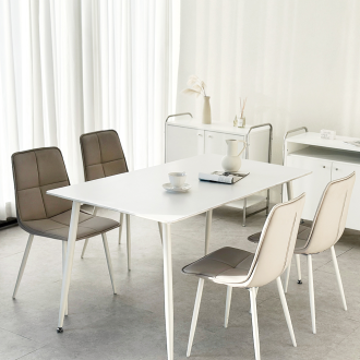 ★한정수량★동서가구 해빗 포세린 통세라믹 4인용 식탁세트 (의자4개포함) DF927041