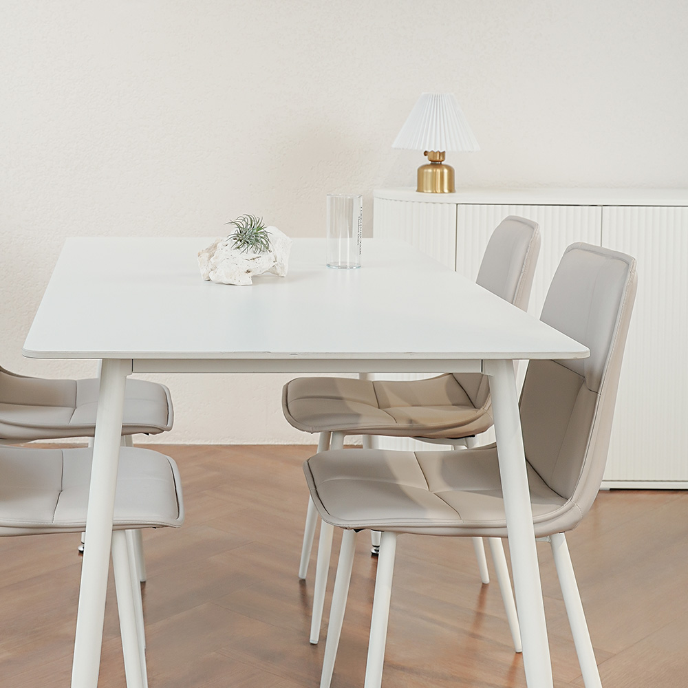 ★한정수량★동서가구 해빗 포세린 통세라믹 4인 식탁테이블 (의자미포함) DF927039