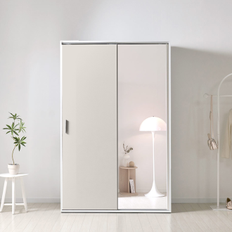 동서가구 E0 엘리먼 1200 슬라이드 도어 옷장 + 거울도어 DF926835
