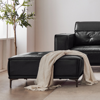 동서가구 브루클린 가죽 소파 스툴 DF926966