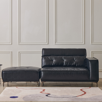 동서가구 브루클린 가죽 소파 2인 좌형+스툴 DF926962