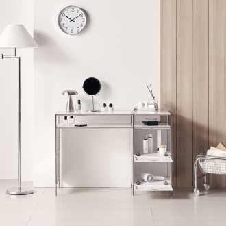 [라룬제이] 클레르 스틸 모듈 수납책상 테이블 - 1075