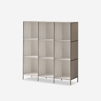 [라룬제이] 클레르 스틸 모듈 책장 3x3 교구장