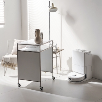 [라룬제이] 클레르 스틸 모듈 로봇 청소기장