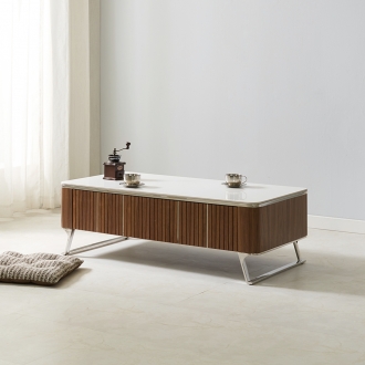 [라룬제이] 마르센 무늬목 세라믹 소파테이블 1200