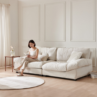 동서가구 구스 패브릭 모듈 3.5인 구름 소파 DF927102