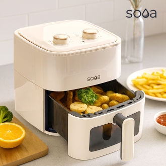 [Sooa] 수아 요리과정이 한눈에 보이는 5L 대용량 에어프라이어 SN-M120F