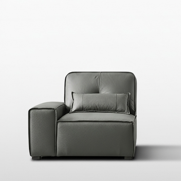 ★한정수량★동서가구 알론 천연면피 가죽 1인 소파 우형 DF927205