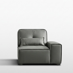 ★한정수량★동서가구 알론 천연면피 가죽 1인 소파 좌형 DF927206