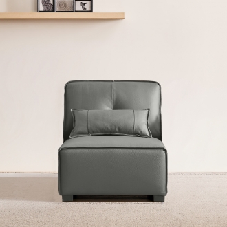 ★한정수량★동서가구 알론 천연면피 가죽 1인 소파 고이스 DF927207