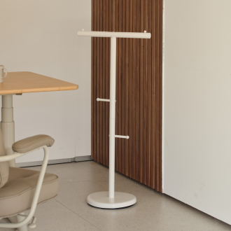 동서가구 롤리 스탠드 이동식 가방걸이 옷걸이 화이트 행거 DF927267