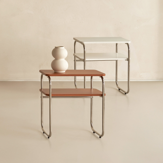 동서가구 글림 미드센츄리 2단 사이드 수납 선반 협탁 DF927261