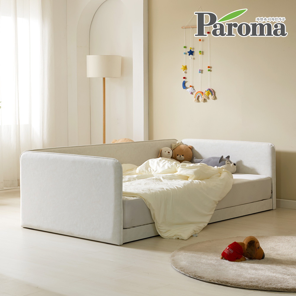 파로마 아이룸 높은 슬림 저상형 패브릭 벙커형 데이베드 키즈 베이비 침대 SS 슈퍼싱글 E0등급
