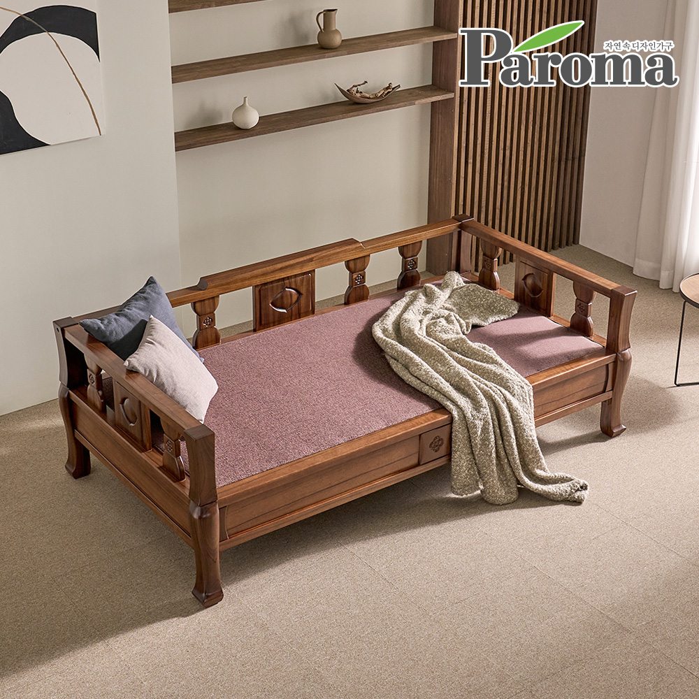 파로마 가야 명작 황토 흙소파 누리C 온열 보료 원목 카우치 평상