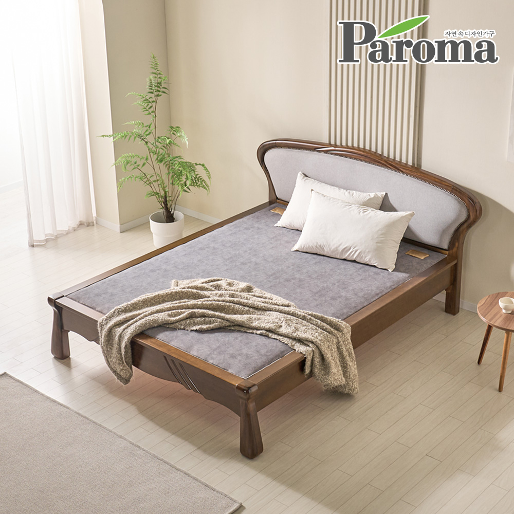 파로마 가야 명작 황토 흙침대 로운 퀸 Q 마야 패브릭 온열 원목 흙보료