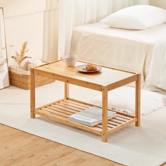 [하우스레시피] 뱀부 와이드 협탁