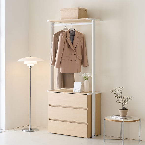 [단독특가]동서가구 커넥트 드레스룸 시스템 행거 세트 모음 선반장 옷장 아일랜드장 거울장