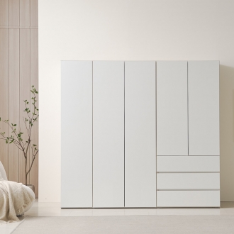 라자가구 로망 LPM 400/800 선반장 옷장 이불장 3단 서랍장 2colors