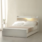 [단독특가]동서가구 에디프 LED조명 수납 SS침대+양면매트 DF926686