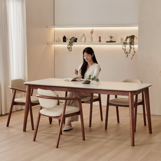 동서가구 로사 6인용 원목 세라믹 식탁 세트 1800 (의자4) DF927588