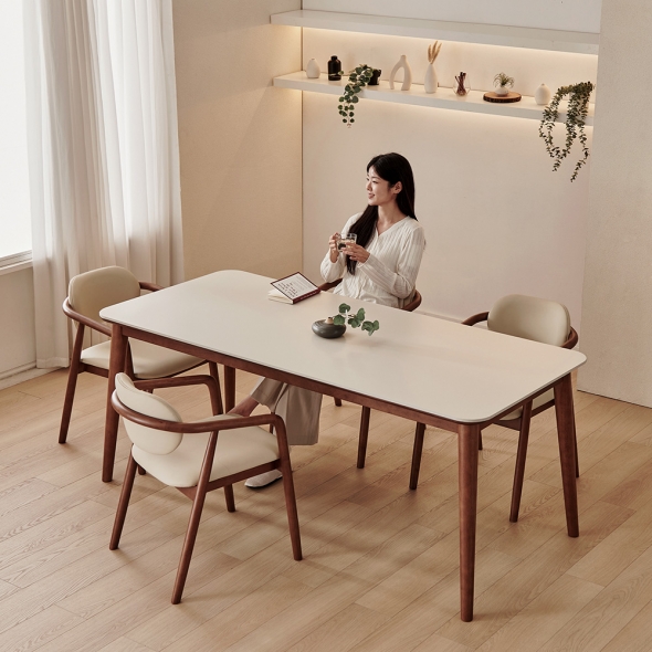 [단독특가] 동서가구 로사 원목 세라믹 식탁 모음 의자 테이블 스툴 세트 선택