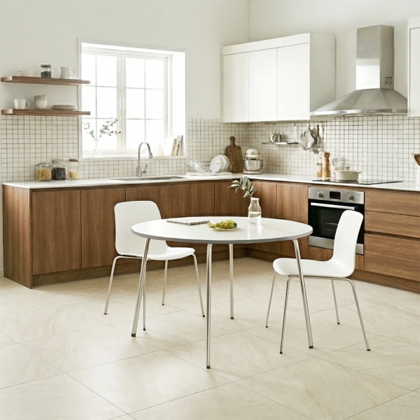 [단독특가]동서가구 E0 모어 원형/타원형 식탁 테이블 10종 모음