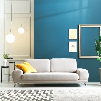 동서가구 디트론 아쿠아 패브릭 소파 3인