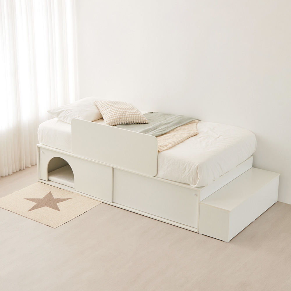 ★한정수량★동서가구 데이즈 빅 슬라이딩 벙커 수납 침대 프레임 수납형 도어형 SS