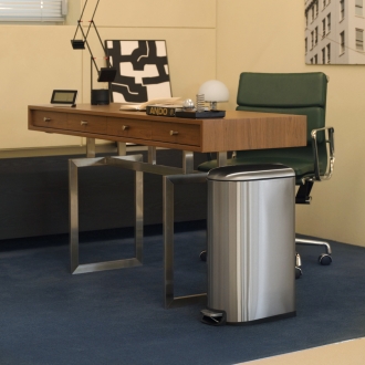 [하우스레시피] 밀리 무소음 페달 휴지통 슬림 30L (2color)