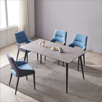 동서가구 보테 포세린 세라믹 4인 식탁세트 (의자 4개) DF927723