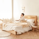 동서가구 이즈 카이 1단 3서랍 LED 퀸 수납침대 프레임