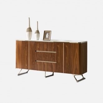 [라룬제이] 마르센 천연무늬목 세라믹 와이드 체스트 1600