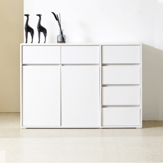 솔로리빙 토브 1200 높은 TV 거실장 다용도 수납장 6칸 서랍장