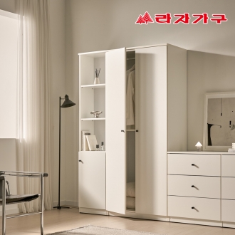 라자가구 더모어 키큰 장롱 긴문 옷봉 양복 옷장 800