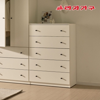 라자가구 더모어 빅수납 다용도 옷 서랍장 5단 800