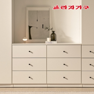 라자가구 더모어 빅수납 다용도 옷정리 와이드 서랍장 1200