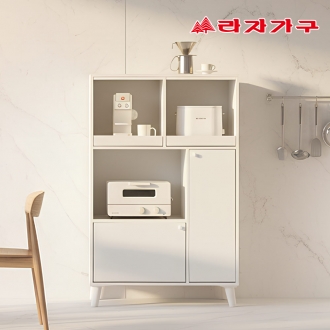 라자가구 온담 높은 멀티 홈바 주방수납장 슬라이드 홈카페 틈새 선반장 800