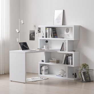 다안 1200x1200 모듈 4단책장책상세트 학생책상 인테리어책상