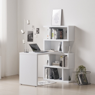 다안 1400x800 모듈 4단책장책상세트 학생책상 인테리어책상