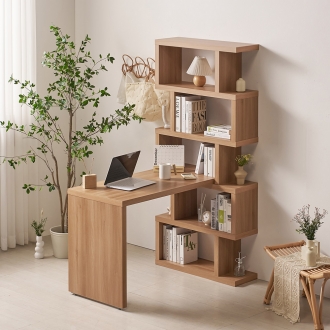 다안 1400x800 모듈 5단책장책상세트 학생책상 인테리어책상