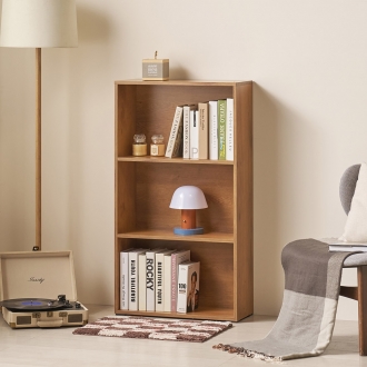 다안 E0목재 LPM 600 3단책장 낮은책장 수납장식장