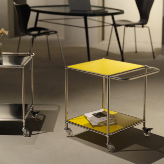 동서가구 네로 2단 철제 선반형 트롤리 DF927305