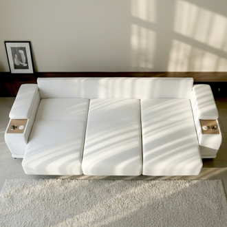 [10만원 즉시혜택] 프린홈 엘르베 5세대 확장형 무빙 리클라이너 패브릭 3인/4인 소파