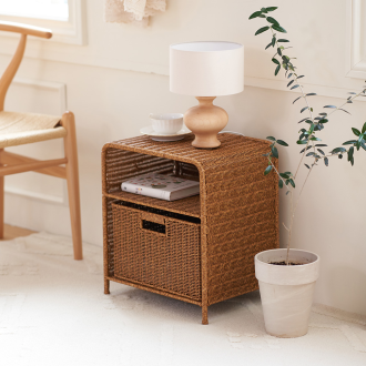 동서가구 라누 PP라탄 1단 수납장 DF927298