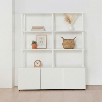 동서가구 E0 아르크 시스템선반 다용도 수납 책장 1200 1단+선반 3단 DF927769