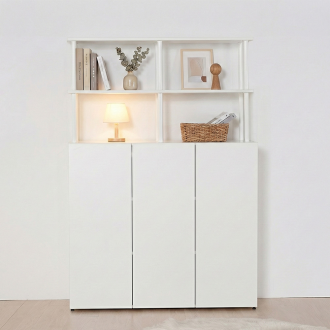 동서가구 E0 아르크 시스템선반 다용도 수납 책장 1200 3단+선반 2단 DF927782