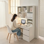 [단독사전예약중] 동서가구 플로우 LED 몰입형 정면책상 책장 서랍 세트 모음