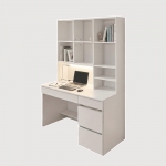 [단독사전예약중] 동서가구 플로우 LED 몰입형 정면책상 책장 서랍 세트 모음