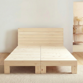 동서가구 케어 편백나무 통원목 기본헤드 K 침대 프레임 DF906954