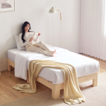 동서가구 케어 편백나무 통원목 무헤드 SS 침대 프레임 DF909959